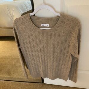 Cable Knit Beige Sweater